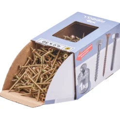 Spanplattenschraube 4,0 x 50 mm PZ 1kg FISHBULL-Pack Senkkopf Vollgewinde Kreuzschlitz