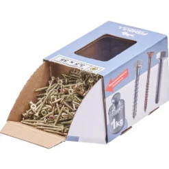Spanplattenschraube 3,5 x 35 mm PZ 1kg FISHBULL-Pack Senkkopf Teilgewinde Kreuzschlitz