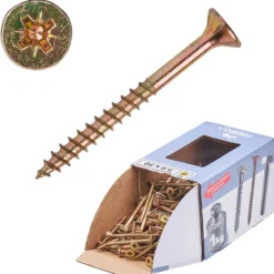 Spanplattenschraube 5,0 x 50mm PZ 1kg FISHBULL-Pack Senkkopf Teilgewinde Kreuzschlitz