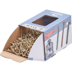 Spanplattenschraube 3,5 x 30 mm PZ 1kg FISHBULL-Pack Senkkopf Teilgewinde Kreuzschlitz