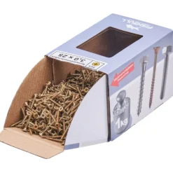 Spanplattenschraube 3,0x25 mm PZ 1kg FISHBULL-Pack Senkkopf Vollgewinde Kreuzschlitz