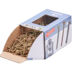 Spanplattenschraube 3,5x40 mm PZ 1kg FISHBULL-Pack Senkkopf Vollgewinde Kreuzschlitz
