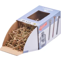 Spanplattenschraube 3,5x40 mm PZ 1kg FISHBULL-Pack Senkkopf Teilgewinde Kreuzschlitz