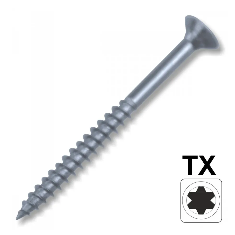 Spanplattenschraube 4,0 x 50 Senkkopf Teilgewinde IVZ T-Profil TX