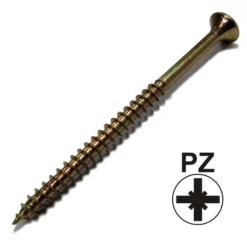 Spanplattenschraube 5,0 x 80 Senkkopf Teilgewinde PZ