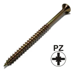 Spanplattenschraube 5,0 x 60 Senkkopf Teilgewinde PZ