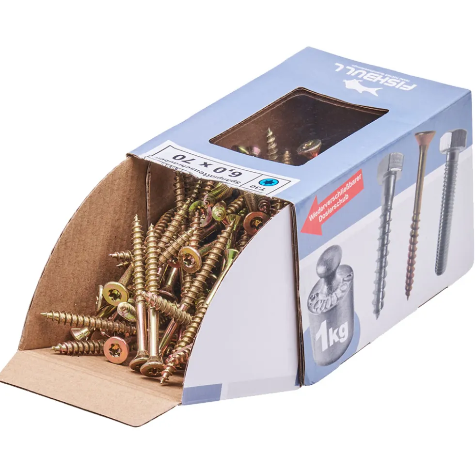 Spanplattenschraube 6,0 x 70 Senkkopf Teilgewinde IVZ 1 kg