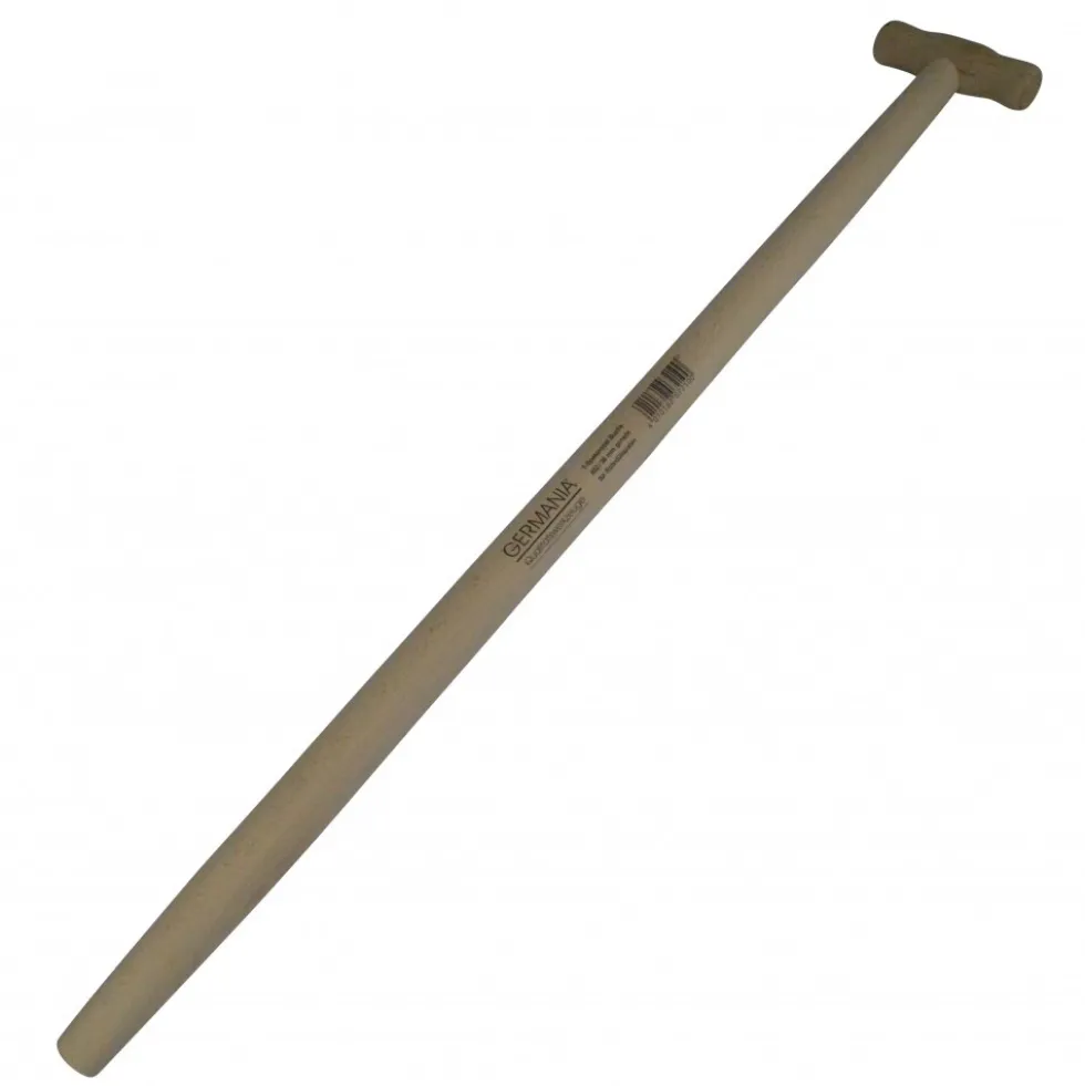 Spatenstiel Buche 85cm gerade mit T-Griff