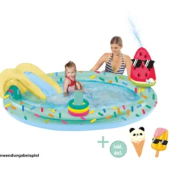 Spielcenter "Eis" mit Rutsche 198 x 150 x 18 cm