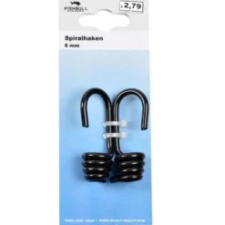 Spiralhaken 6 mm 2 Stück