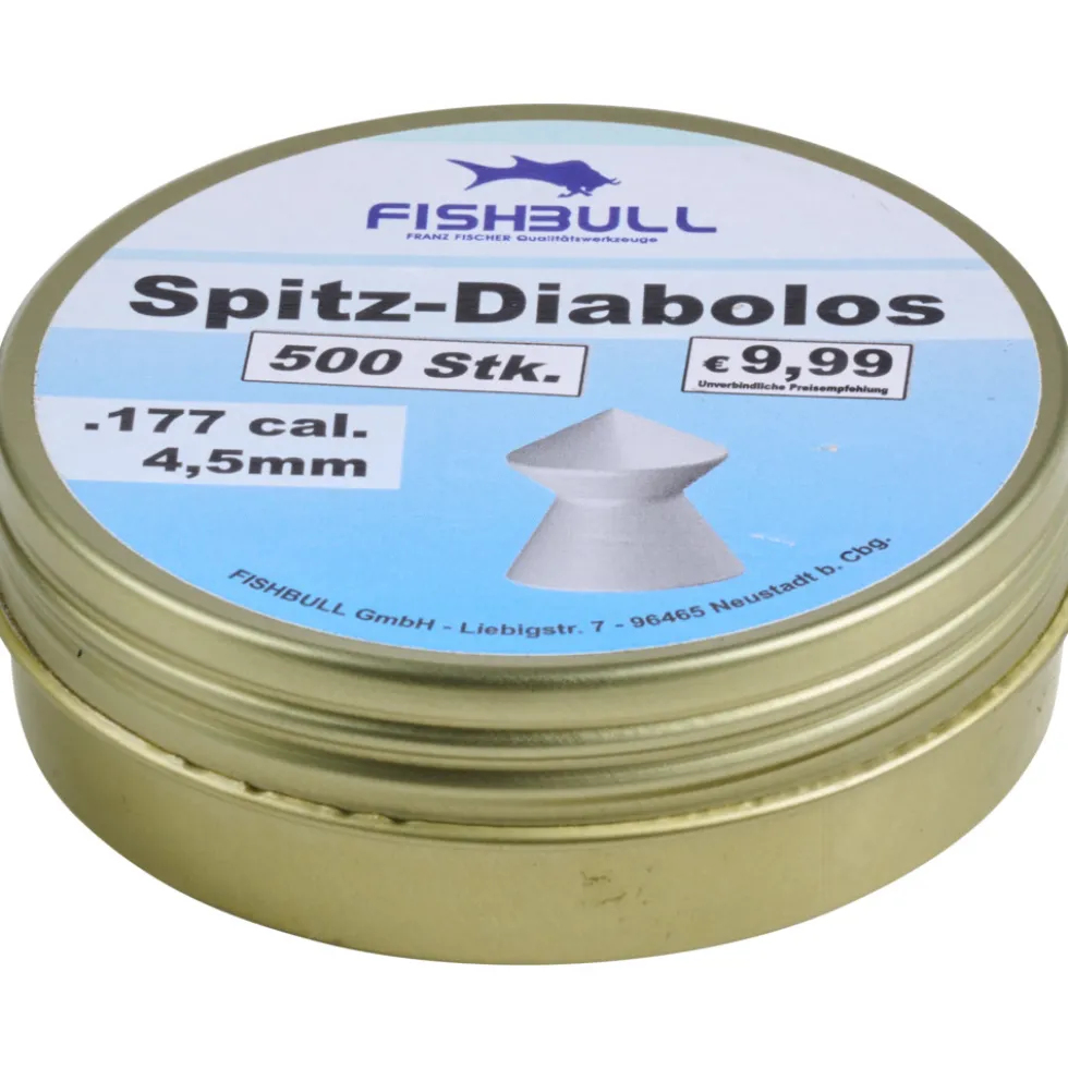Spitz-Diabolo 4,5 mm 500 Stück Cal.177 Luftgewehr-Munition