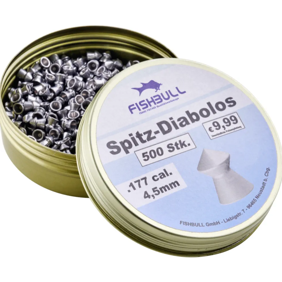 Spitz-Diabolo 4,5 mm 500 Stück Cal.177 Luftgewehr-Munition