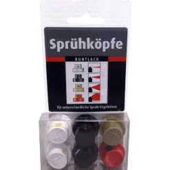 Sprühkopfset für Lack-Spraydosen, 6-teilig