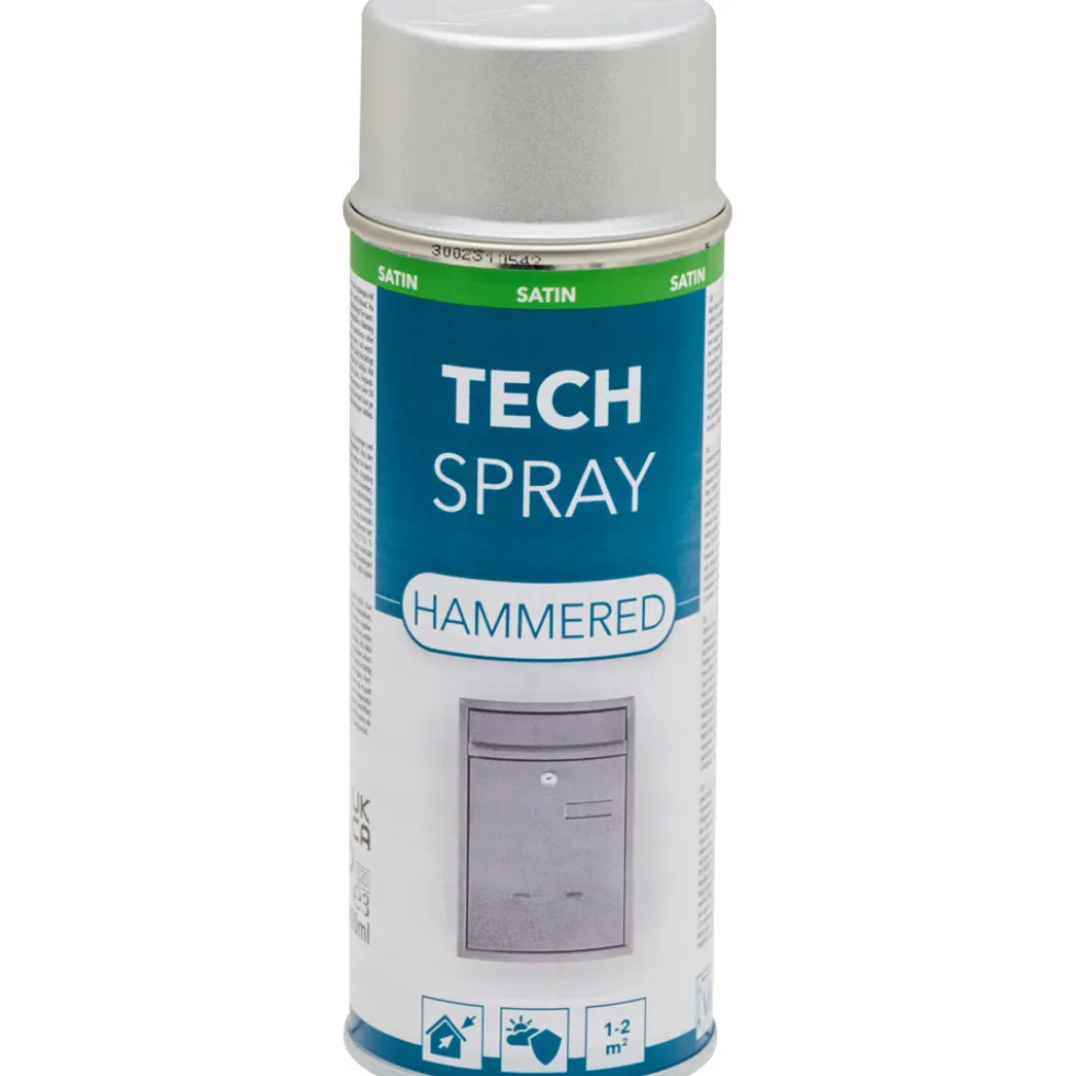 Sprühlack 400ml silber Hammerschlag Effektspray glänzend
