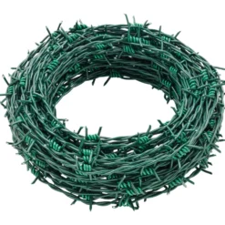 Stacheldraht 2,8 mm x 25 m aus grünem Stahl