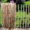 Staketenzaun aus Holz, 90x500 cm