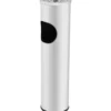 Standaschenbecher Ø14x54cm Edelstahl glänzend Mülleimer Standascher