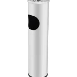 Standaschenbecher Ø14x54cm Edelstahl glänzend Mülleimer Standascher