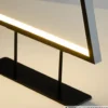Standdeko LED-Tannenbaum stehend 70 cm aus Metall in Schwarz mit LEDs