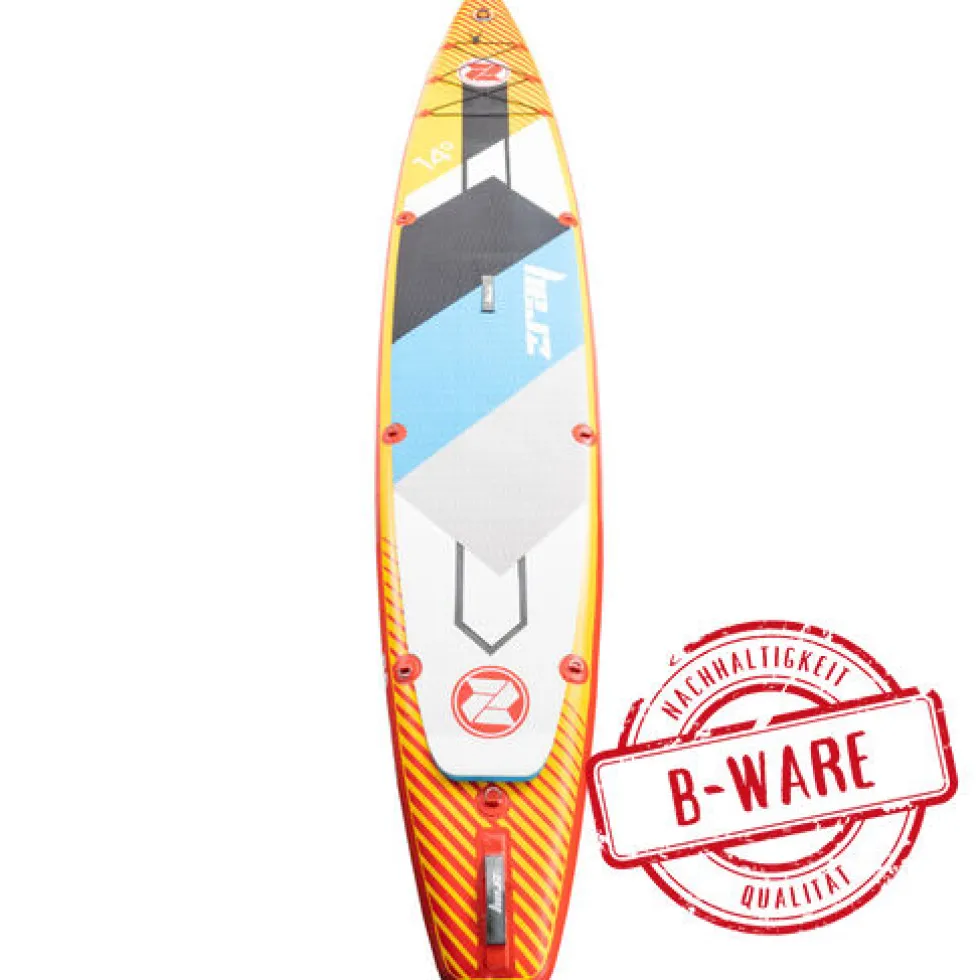 Stand-up-Paddleboard-Set Carbon in Orange mit Zubehör - B-Ware