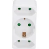 Steckdosenadapter 3-fach weiß für innen
