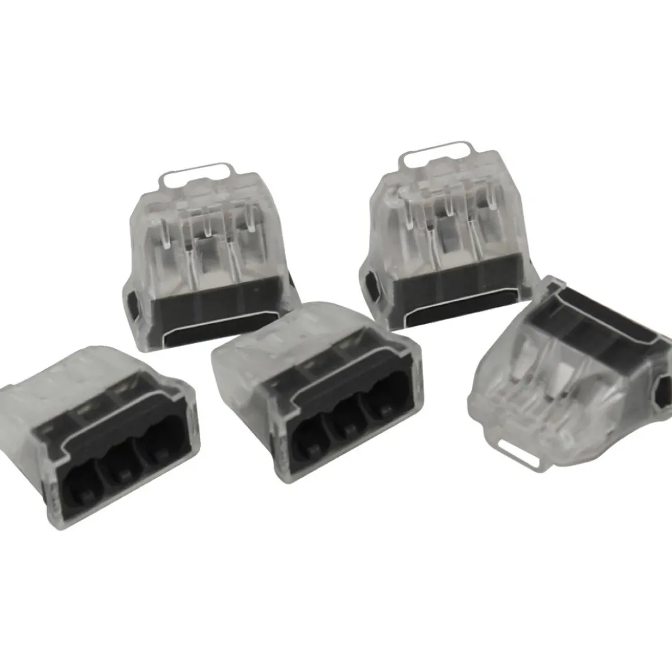 Steckklemme 3-polig 0,5-2,5 mm² 25 Stück grau