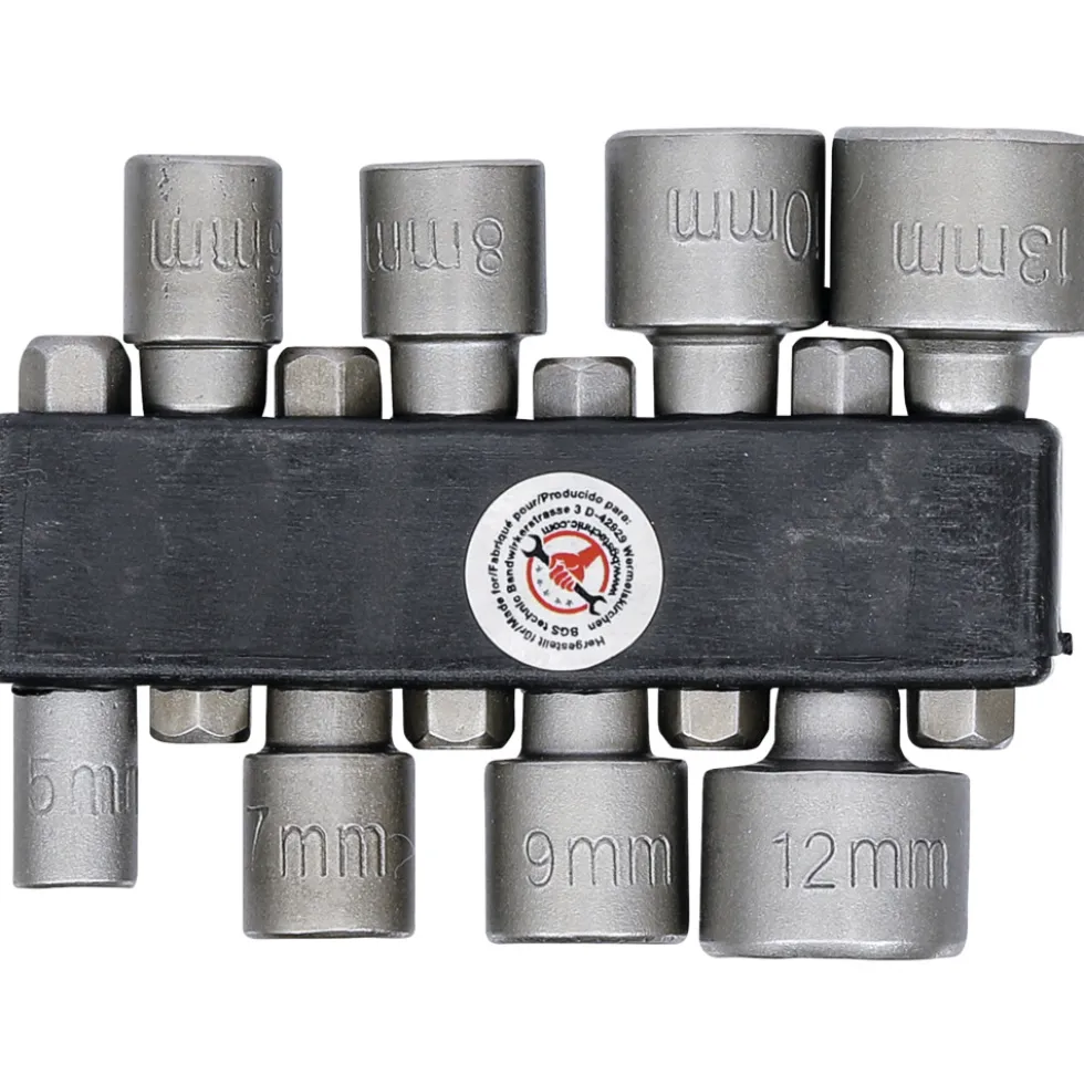 Stecknüsse Set 8-teilig 5-13 mm für Akkuschrauber