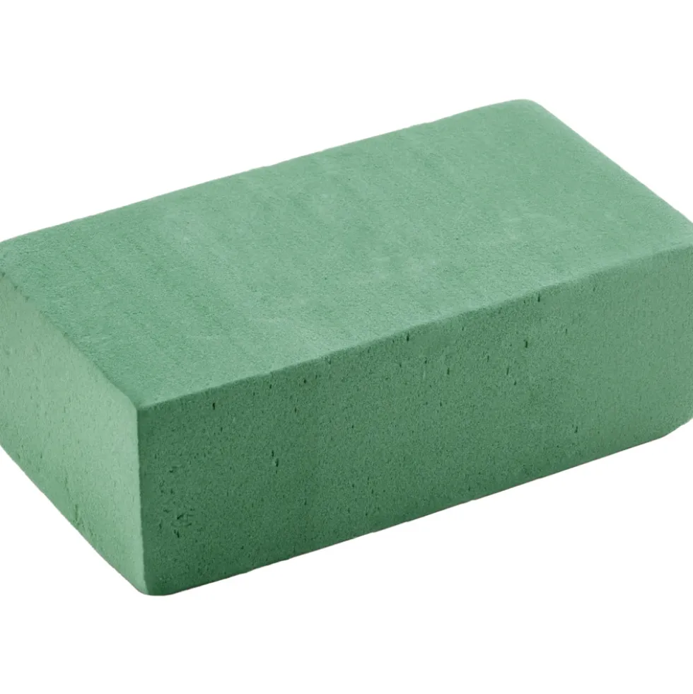 Steckschaum 20 x 10 x 7,5 cm in Grün für frische Schnittblumen