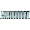 Steckschlüssel-Einsätze tief 8-19 mm, 11-tlg. 3/8''