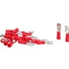 Steckverbinder Set 20-teilig 1,5 mm² 6,3 x 0,8 mm Stecker Kupplung isoliert