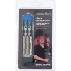 Steeldart-Set 3-teilig mit Metallspitze, Ersatzteilen und Etui