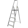Stehleiter 5-stufig aus Aluminium mit 60 cm Haltebügel