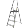 Stehleiter 4-stufig aus Aluminium mit 60 cm Haltebügel