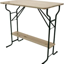 Stehtisch 113 cm klappbar Massivholz lackiert