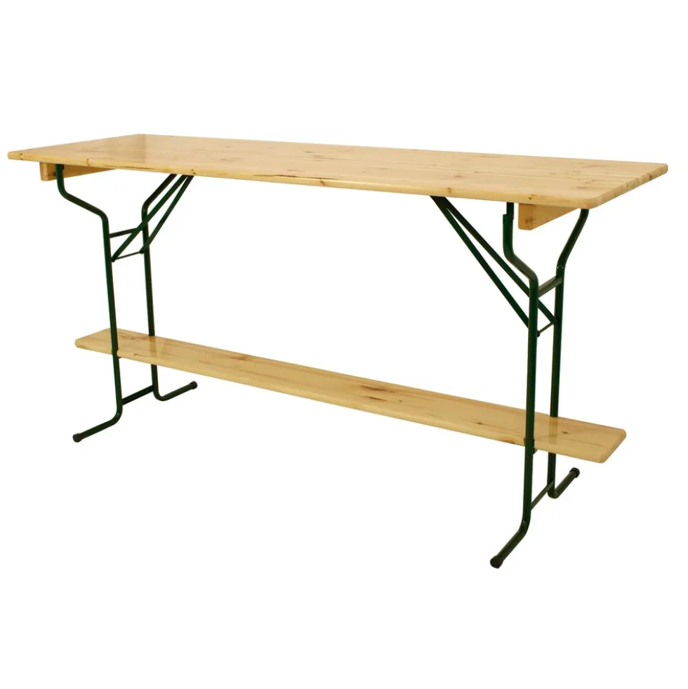 Stehtisch 220 cm klappbar Massivholz lackiert