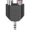 Stereo-Audio-Adapter 3,5 mm Klinkenstecker - 2x Cinch-Kupplung