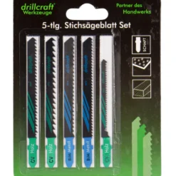 Stichsägeblätter-Set 5-teilig T-Schaft
