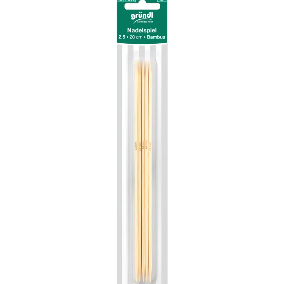 Strumpfstricknadeln 2,5 mm 20 cm