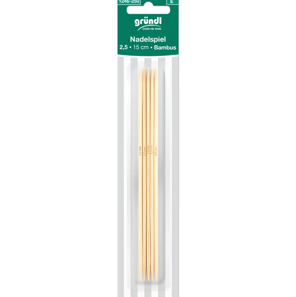 Strumpfstricknadeln 2,5 mm 15 cm
