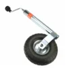 Stützrad Ø48mm mit Kurbel Luftreifen 260x85mm Bugrad Anhängerstützrad