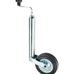 Stützrad Ø 48 mm mit Kurbel Vollgummireifen 200 x 50 mm