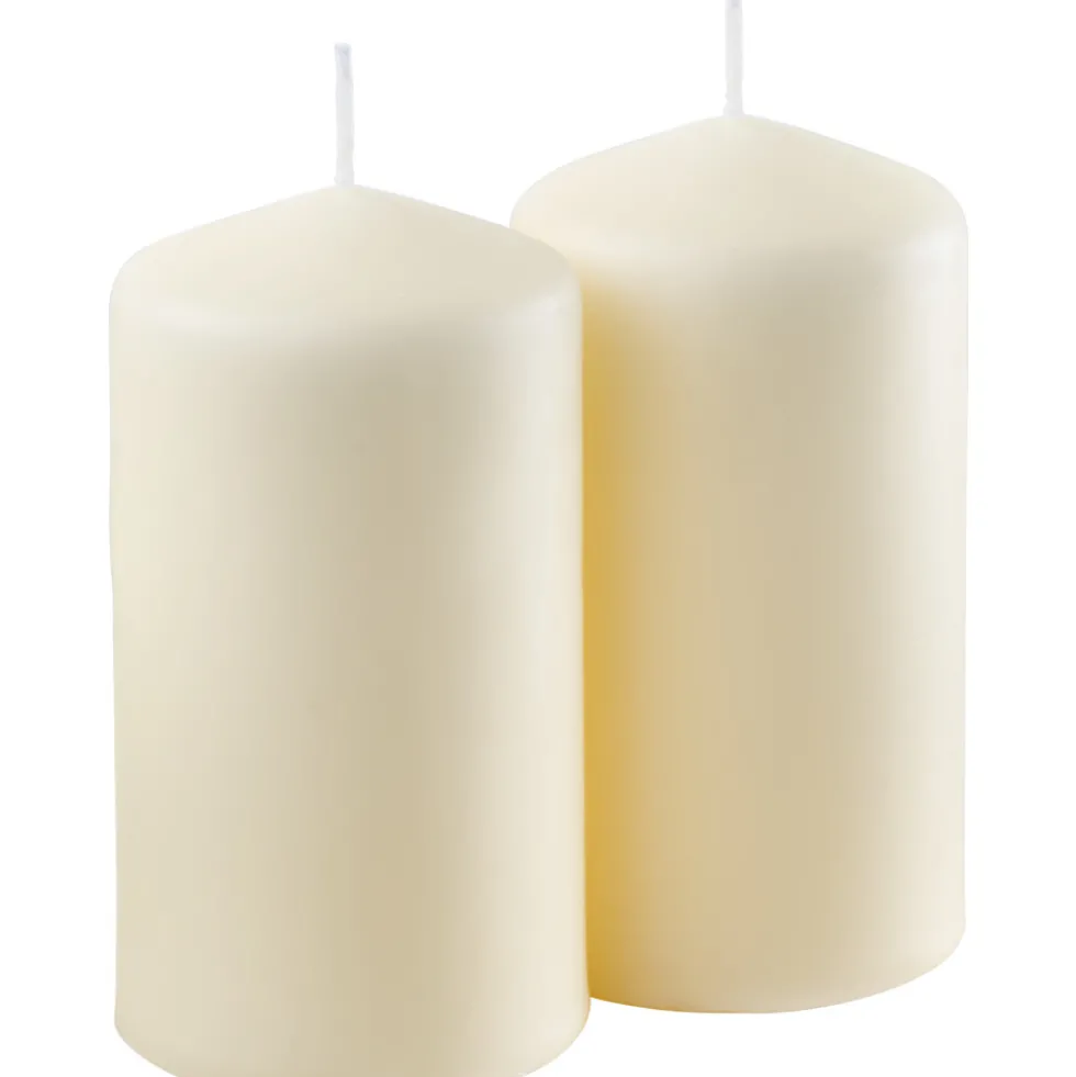 Stumpenkerze 2er-Set 120 x Ø 65 mm vanille