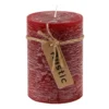 Stumpenkerze Rustic bordeaux 7 x 10 cm