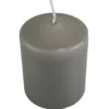 Stumpenkerze taupe 6 x 8 cm