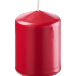 Stumpenkerze 80 x Ø 57 mm karminrot