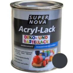 Super Nova Acryl Lack anthrazit seidenmatt für innen und außen