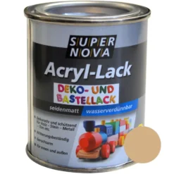 Super Nova Acryl Lack beige seidenmatt für innen und außen