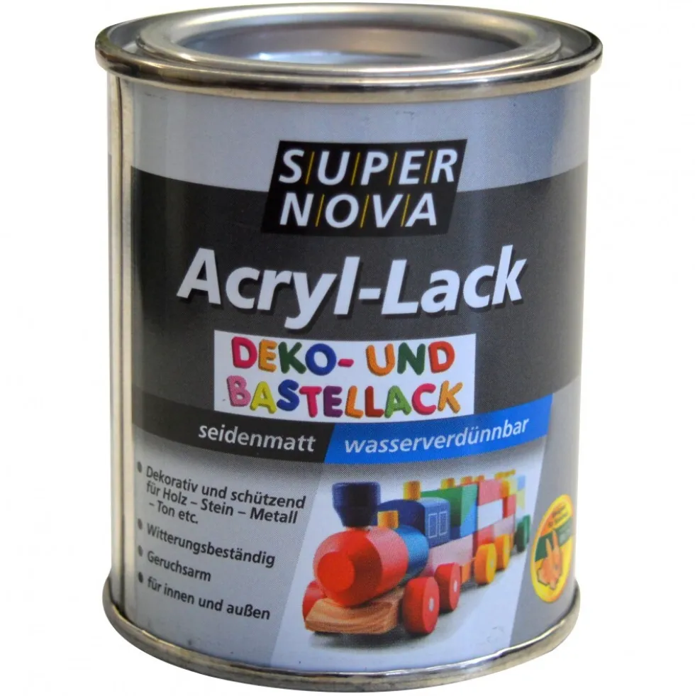 Super Nova Acryl Lack hellgrau seidenmatt für innen und außen