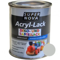 Super Nova Acryl Lack hellgrau seidenmatt für innen und außen
