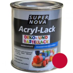 Super Nova Acryl Lack kirschrot seidenmatt für innen und außen